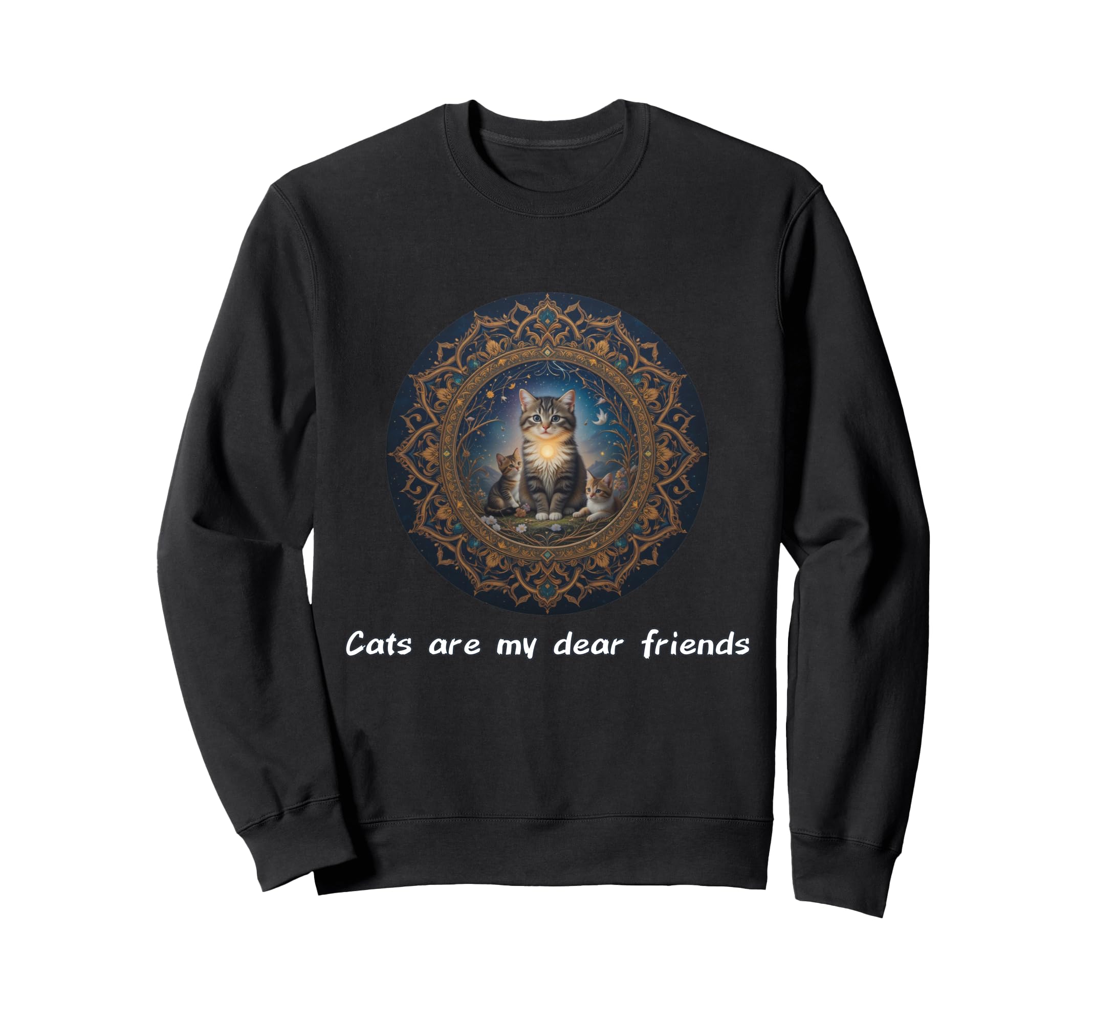 Cats Are My Best Friends Sacred Sweatshirt - Aesthetic Graphic Unisex - T-Shirt, Sweatshirt, Hoodie