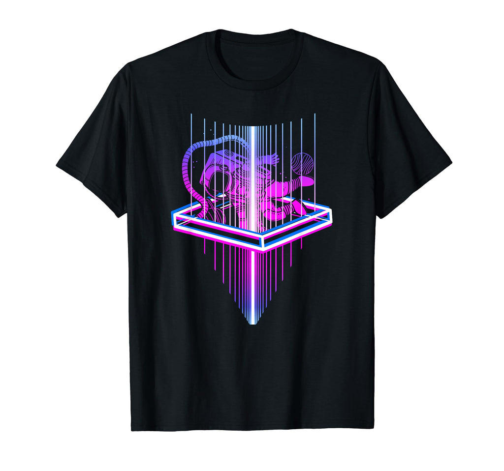 Floating Space Retrowave Synthwave T-Shirt - Graphic Print Unisex - T-Shirt, Sweatshirt, Hoodie