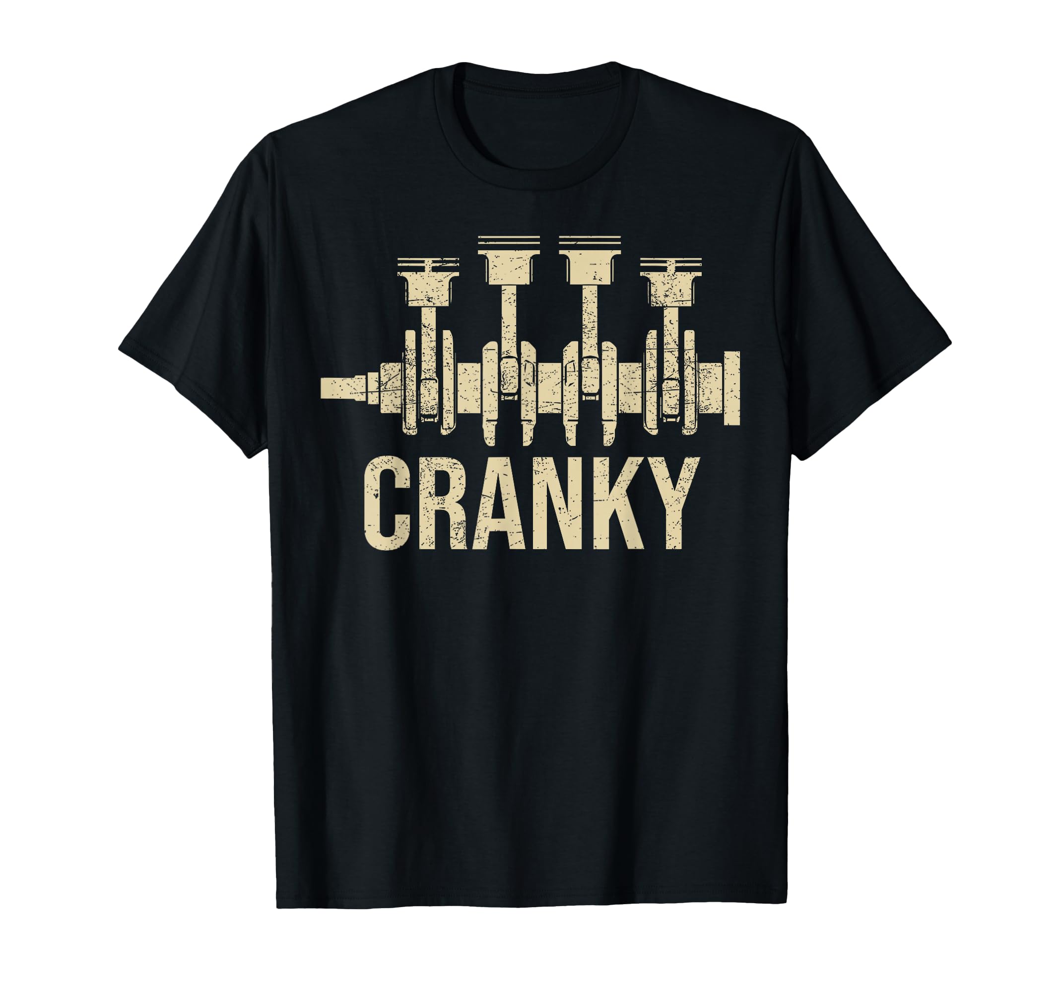 Cranky Car Engine Crankshaft Cars T-Shirt - Custom Art Print Men Women - T-Shirt, Sweatshirt, Hoodie