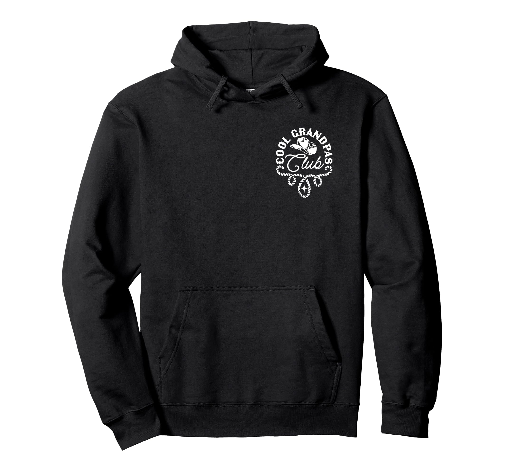 Grandpas Club Western Front Back Hoodie - Unique Graphic Unisex - T-Shirt, Sweatshirt, Hoodie