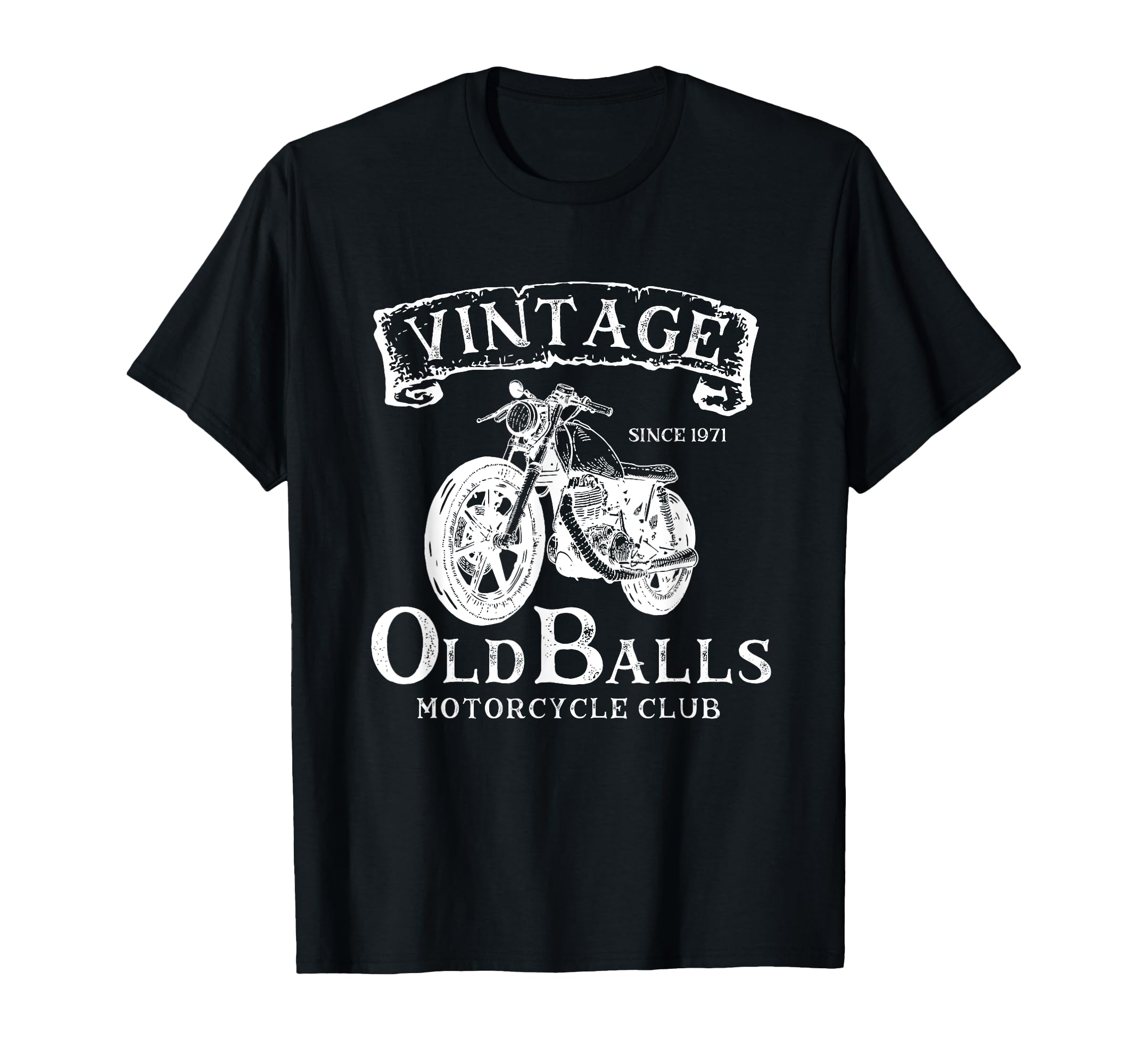 50Th Birthday Old Balls Motorcycle T-Shirt - Casual Everyday Wear Unisex - T-Shirt, Sweatshirt, Hoodie