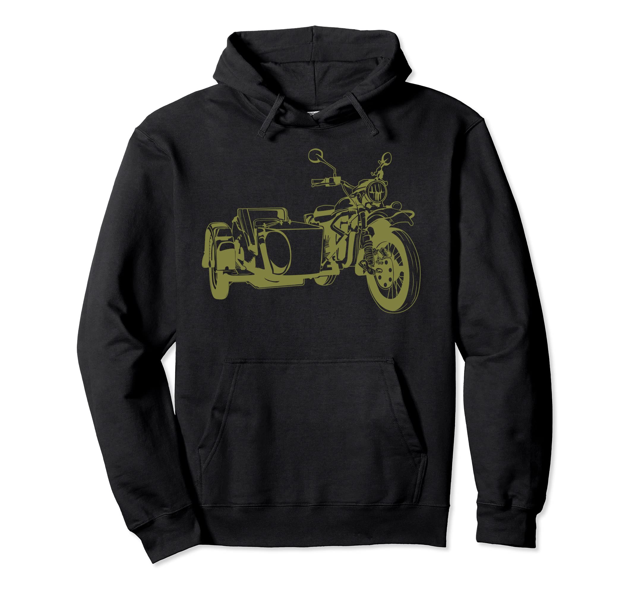 Sidecar Motorcycle 3 Wheel Motorbike Hoodie - Streetwear Style for Adults - T-Shirt, Sweatshirt, Hoodie