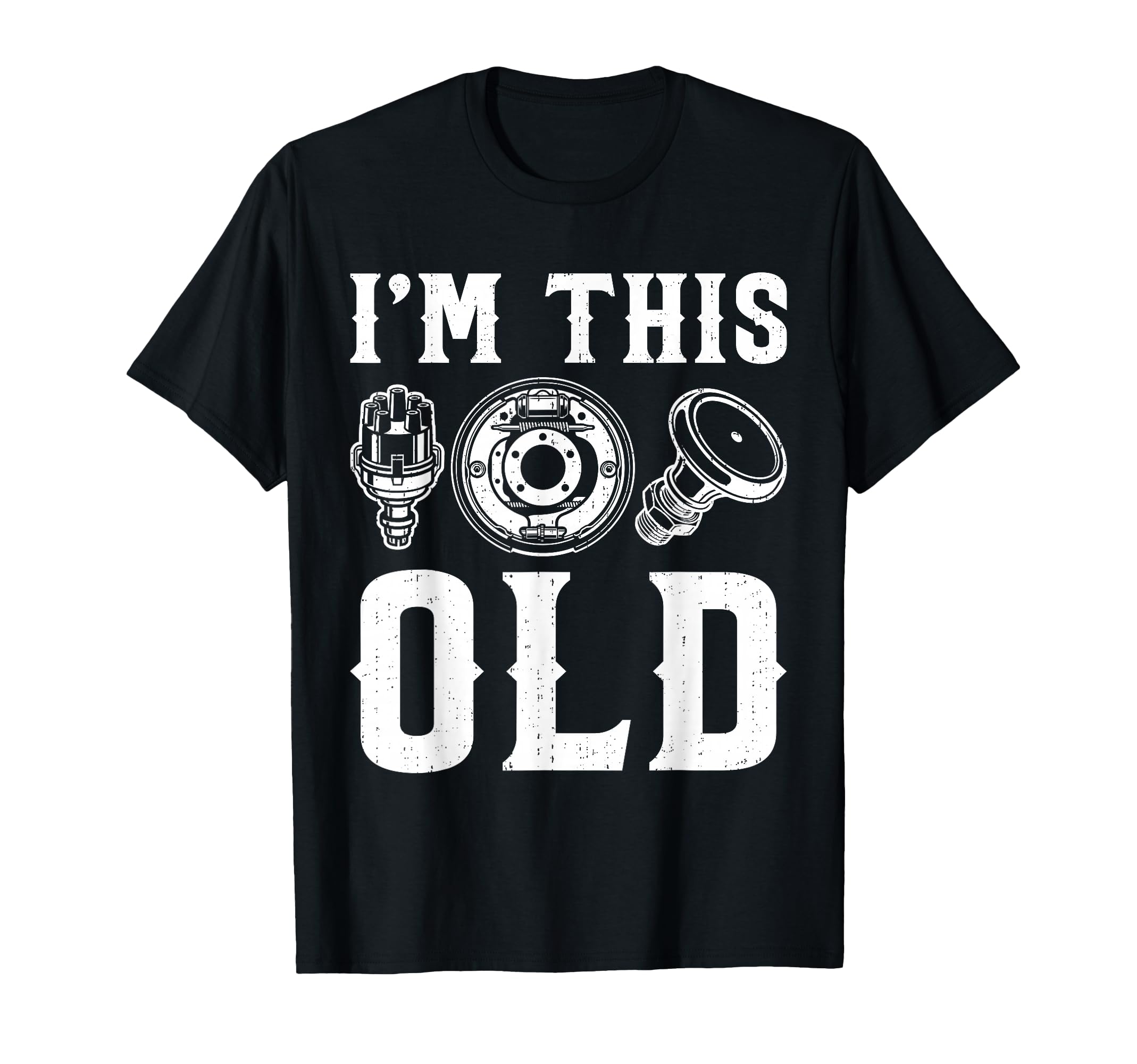 Funny Im This Old Car Parts Mechanic T-Shirt - Aesthetic Graphic for Adults - T-Shirt, Sweatshirt, Hoodie