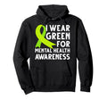 Mental Health Awareness We Wear Hoodie - Fun Novelty Design for Adults - T-Shirt, Sweatshirt, Hoodie