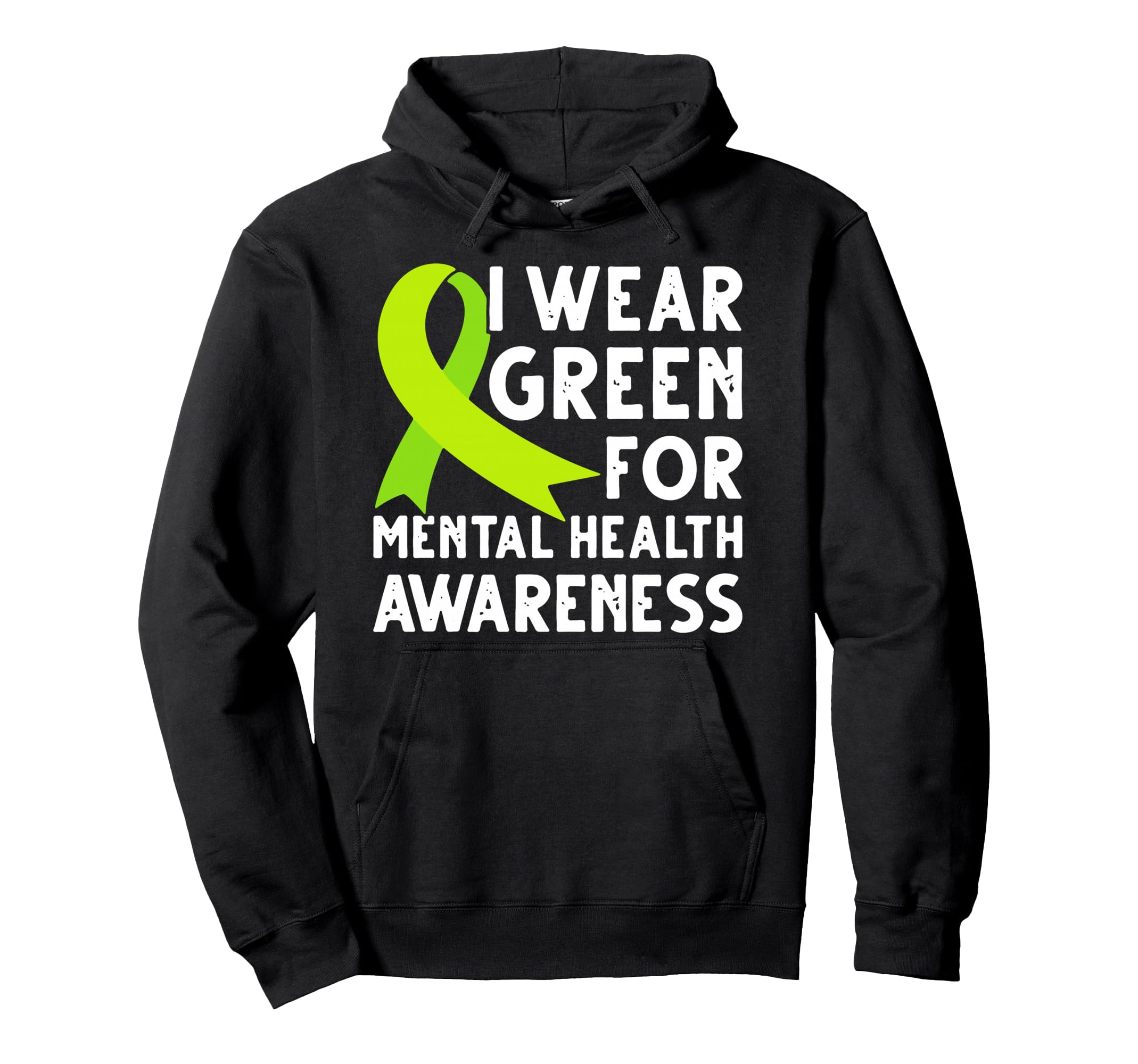 Mental Health Awareness We Wear Hoodie - Fun Novelty Design for Adults - T-Shirt, Sweatshirt, Hoodie