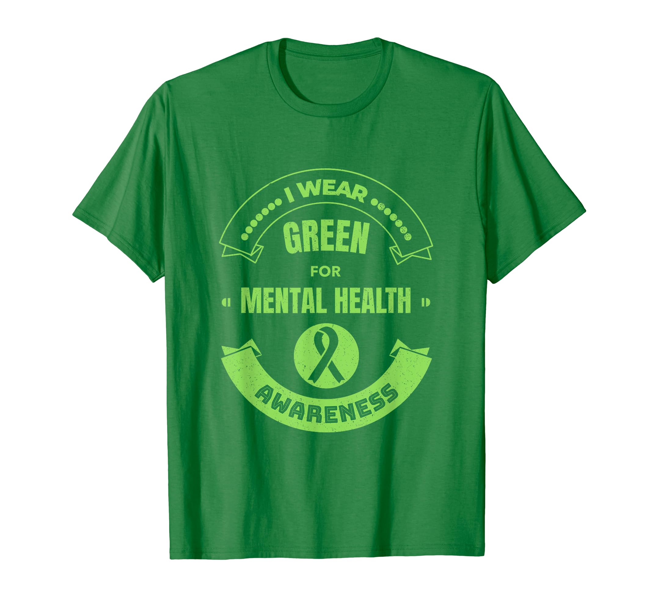 Green Ribbon I Wear Green Mental T-Shirt - Aesthetic Graphic Men Women - T-Shirt, Sweatshirt, Hoodie