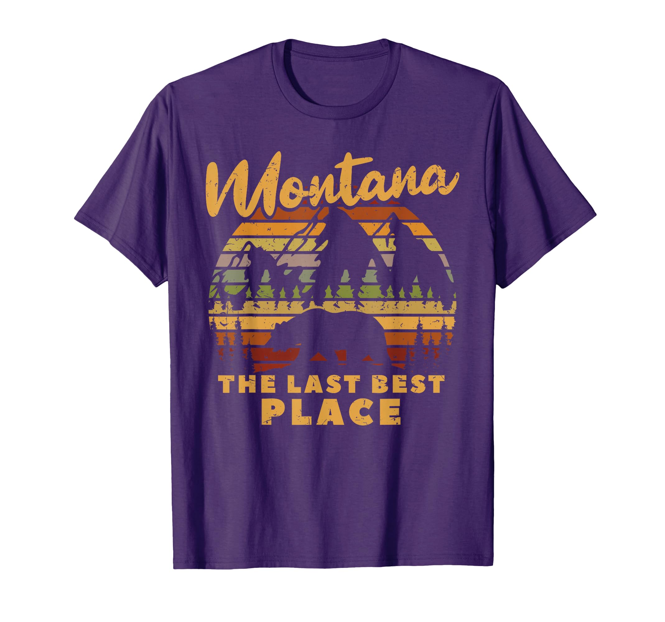 Hihing Nature Montana Last Best Place T-Shirt - Graphic Print for Adults - T-Shirt, Sweatshirt, Hoodie
