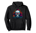 Skull Vaporwave Retrowave Aesthetic Hoodie - Aesthetic Graphic Men Women - T-Shirt, Sweatshirt, Hoodie