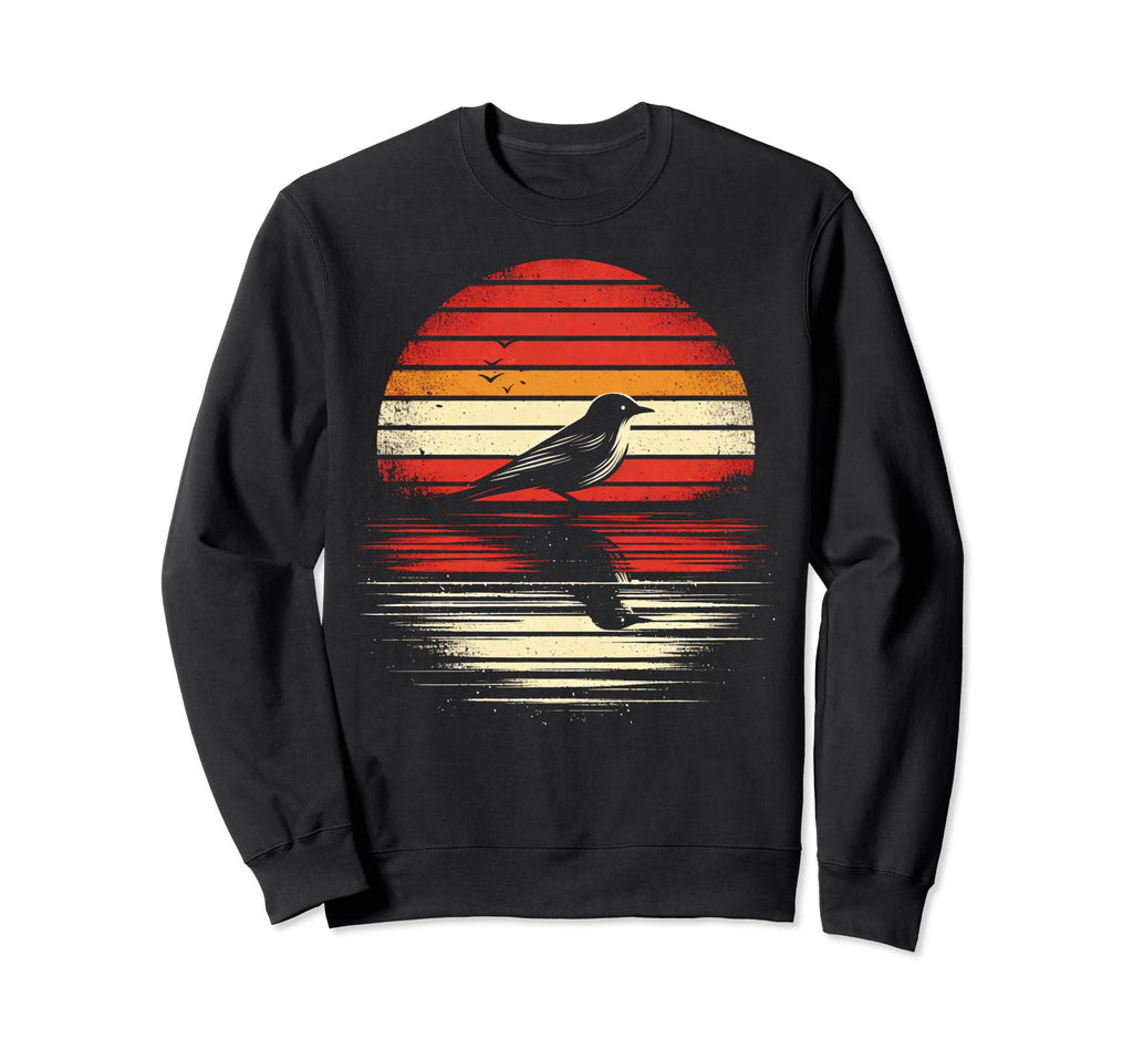 Flycatcher Bird Sunset Safari 70S Sweatshirt - Novelty Apparel Men Women - T-Shirt, Sweatshirt, Hoodie