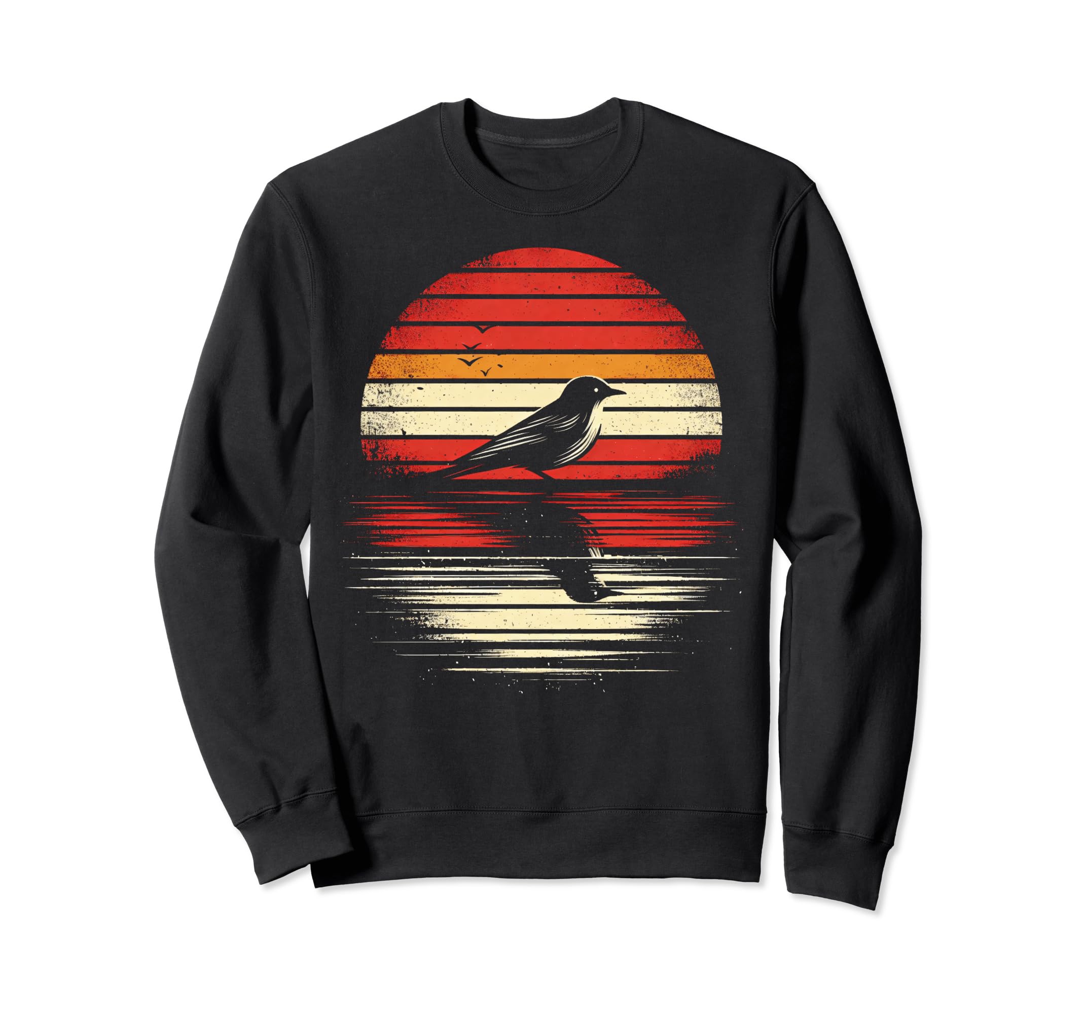 Flycatcher Bird Sunset Safari 70S Sweatshirt - Novelty Apparel Men Women - T-Shirt, Sweatshirt, Hoodie