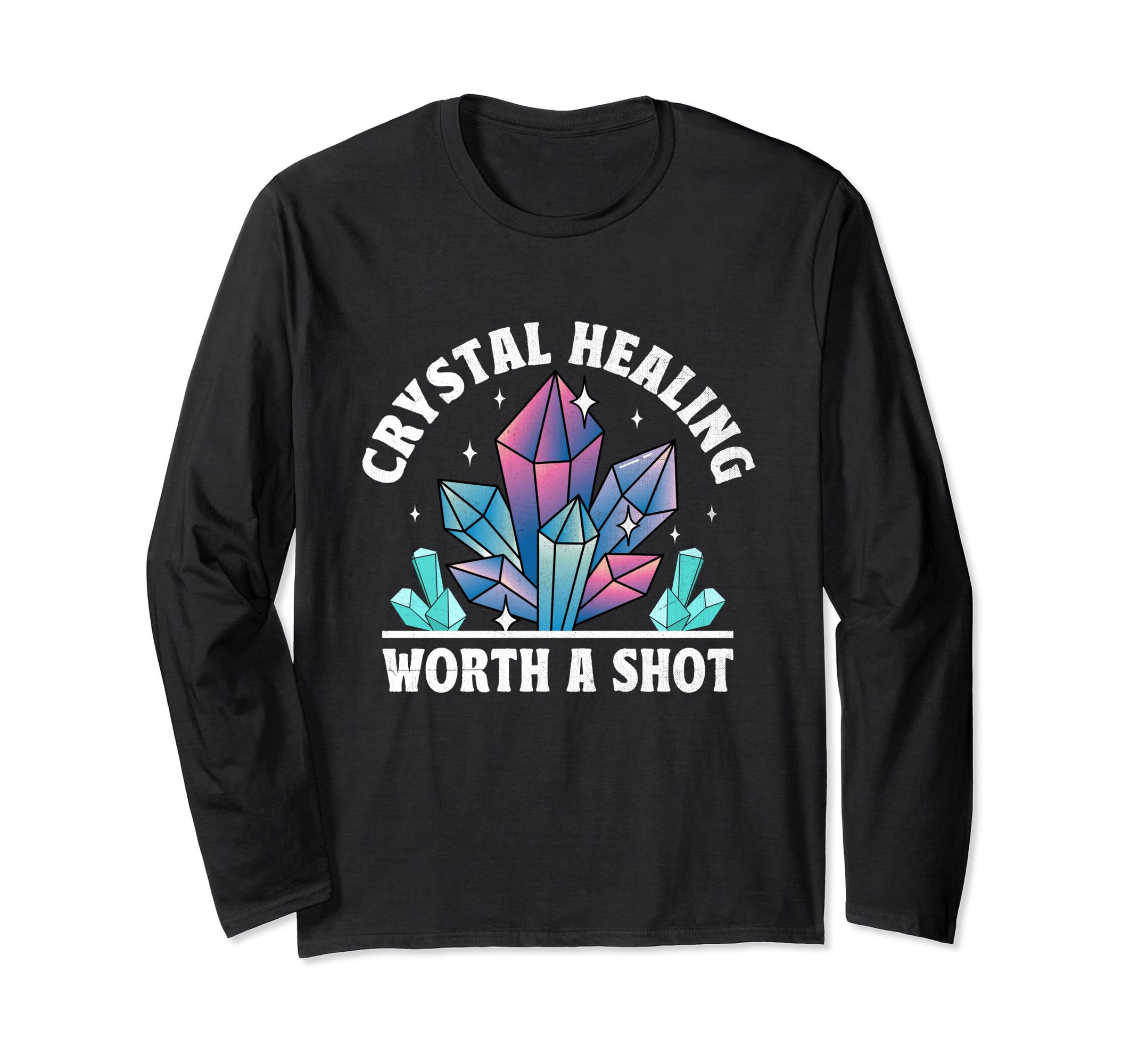 Spiritual Crystal Stones Healing T-Shirt - Aesthetic Graphic for Adults - T-Shirt, Sweatshirt, Hoodie