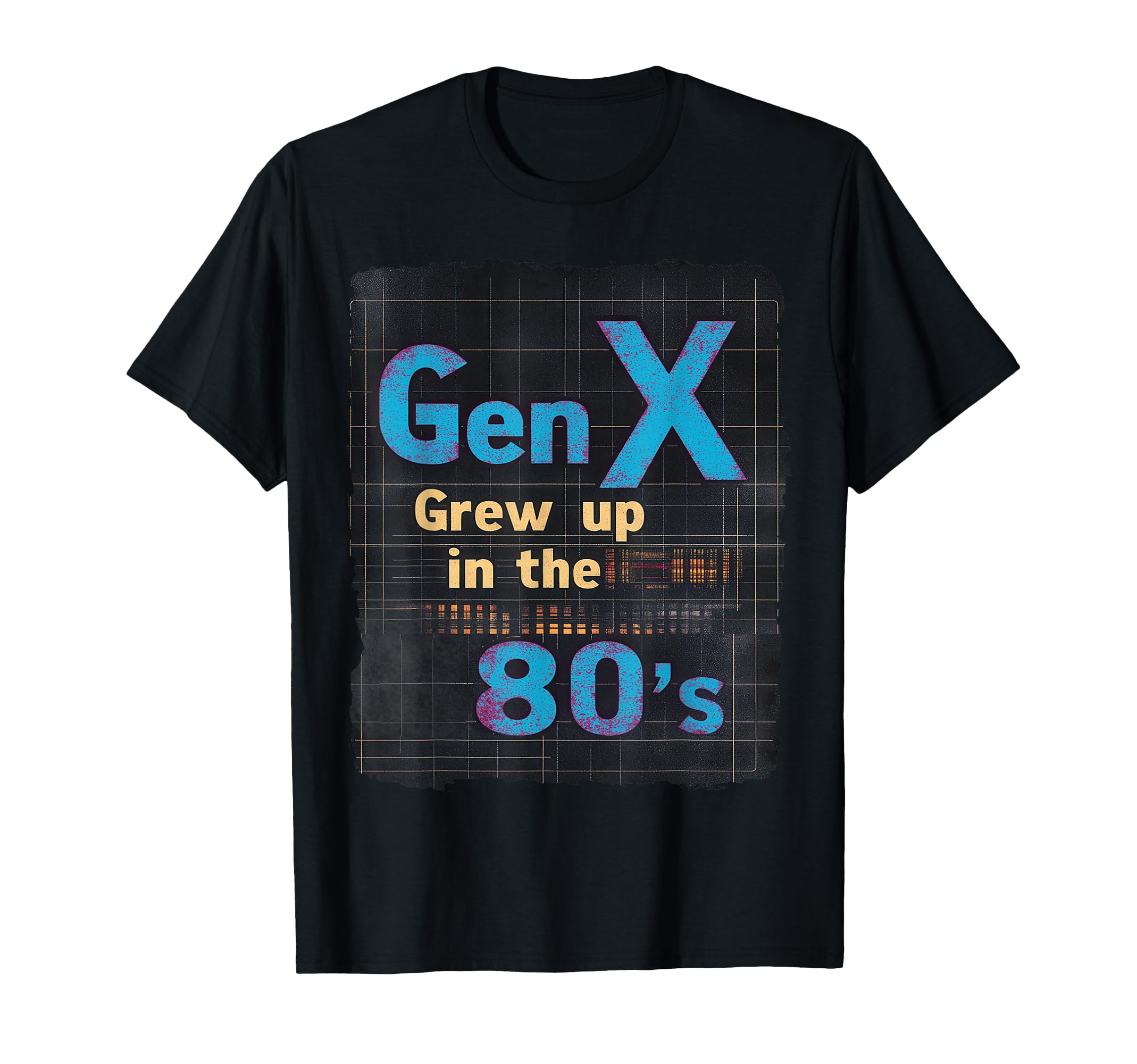 Gen X Grew Up 80S Synthwave Nostalgia T-Shirt - Aesthetic Graphic Men Women - T-Shirt, Sweatshirt, Hoodie