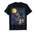 Duck Art Celestial Moon Galaxy Mallard T-Shirt - Graphic Print Men Women - T-Shirt, Sweatshirt, Hoodie