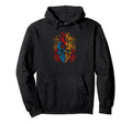 Fiery Flaming Skull Awesome Motorcycle Hoodie - Streetwear Style Unisex - T-Shirt, Sweatshirt, Hoodie