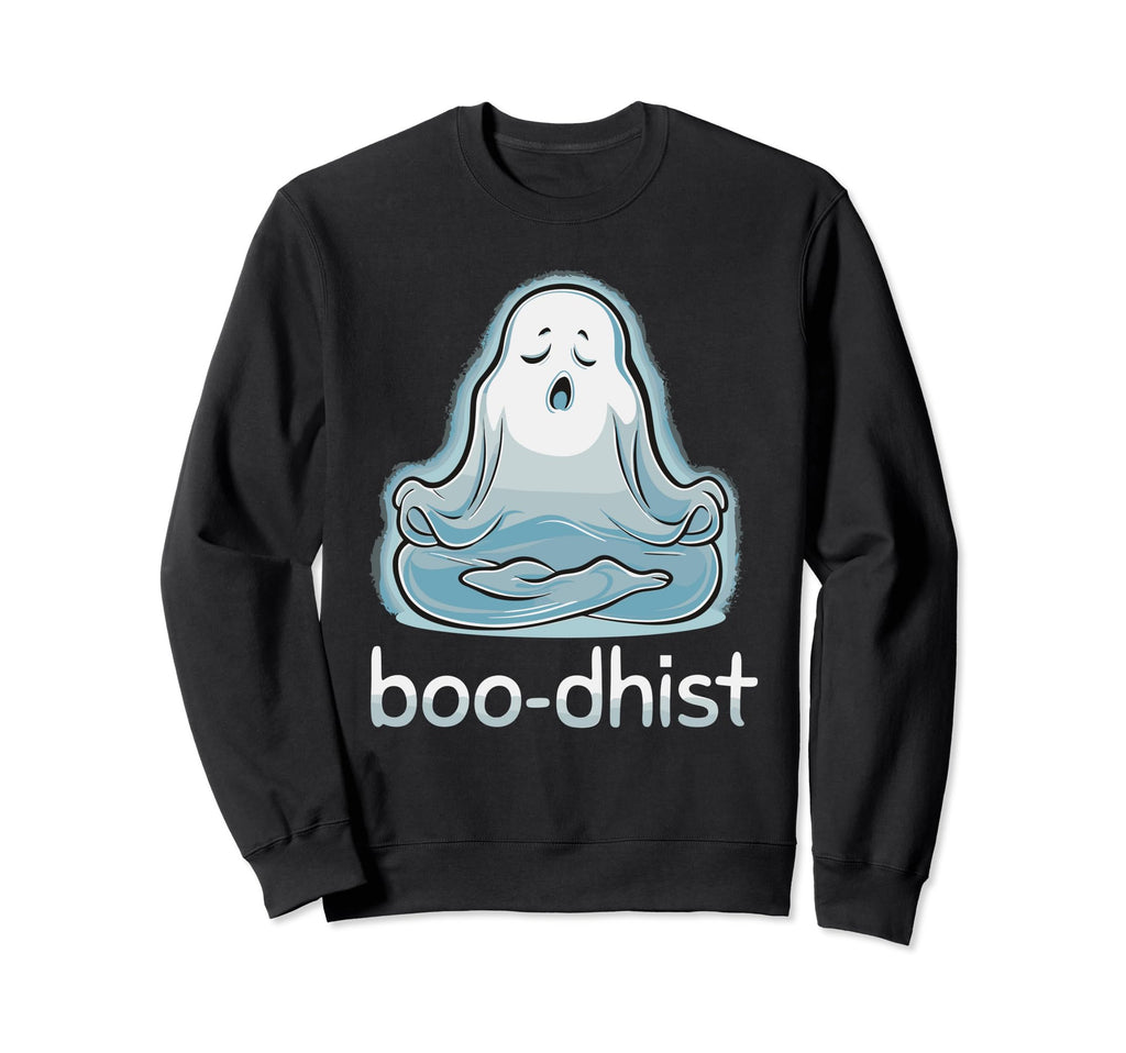 Ghost Monster Meditation Sweatshirt - Trendy Graphic for Adults - T-Shirt, Sweatshirt, Hoodie