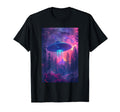 80S Vaporwave Synthwave Ufo Alien T-Shirt - Fun Novelty Design Men Women - T-Shirt, Sweatshirt, Hoodie