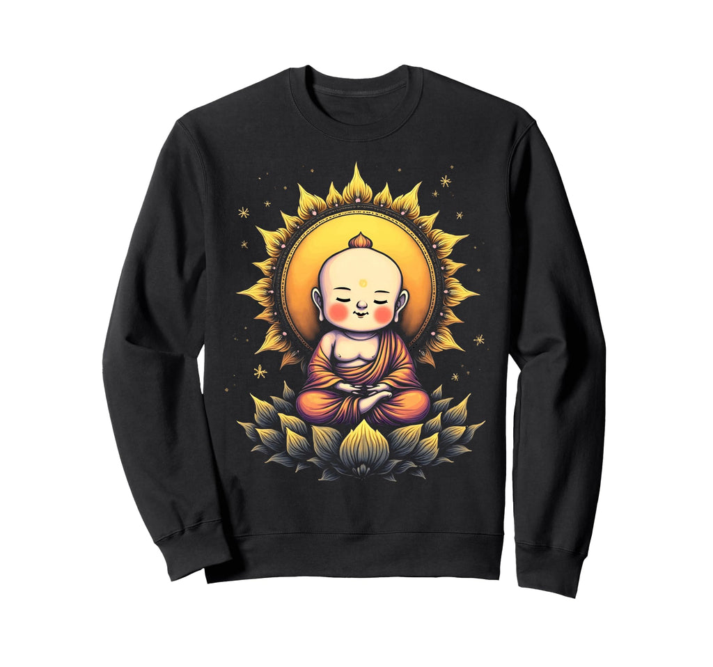 Buddha Meditating Peaceful Yoga Sweatshirt - Novelty Apparel Unisex - T-Shirt, Sweatshirt, Hoodie