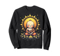 Buddha Meditating Peaceful Yoga Sweatshirt - Novelty Apparel Unisex - T-Shirt, Sweatshirt, Hoodie