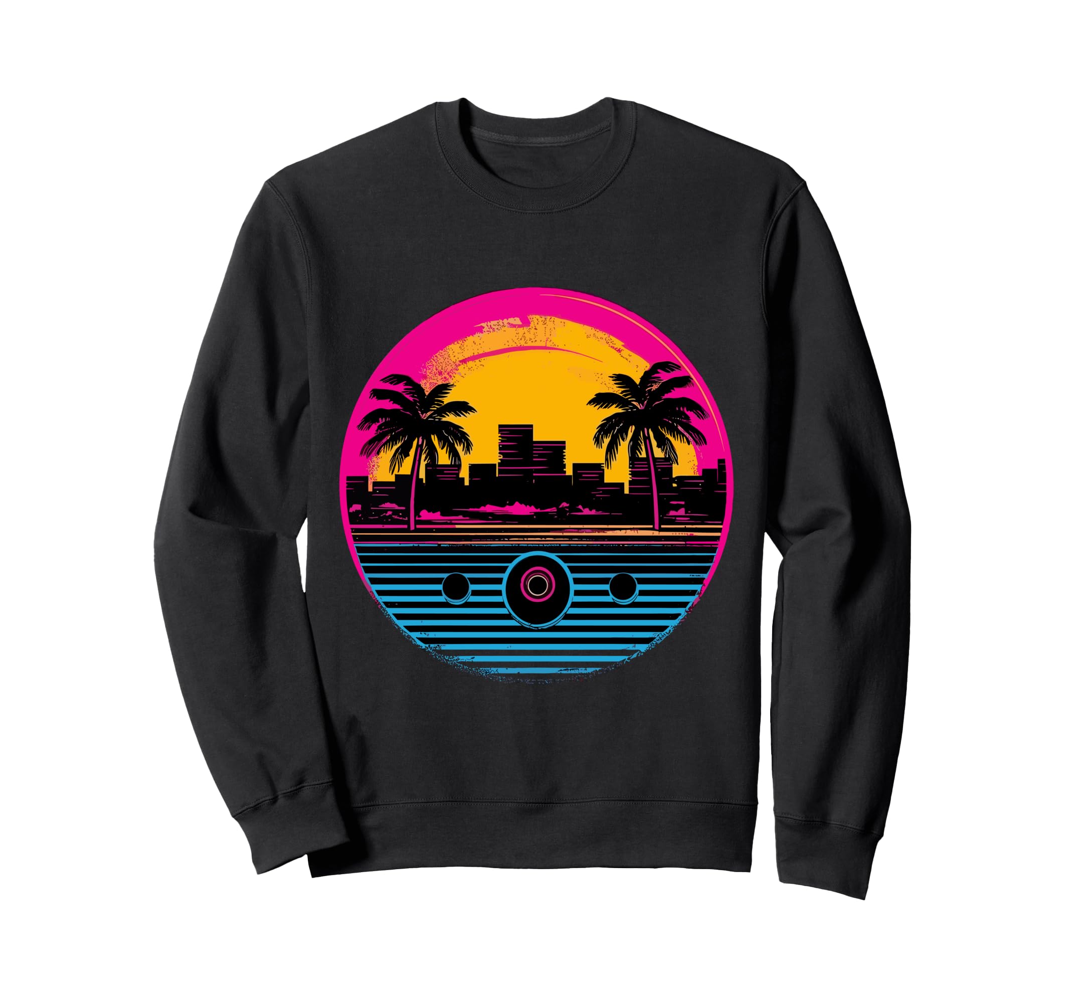 Vinyl Record Vaporwave Turntable Sweatshirt - Aesthetic Graphic Unisex - T-Shirt, Sweatshirt, Hoodie