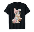 Easter Bunny Floral Rabbit Easter T-Shirt - Unique Graphic for Adults - T-Shirt, Sweatshirt, Hoodie