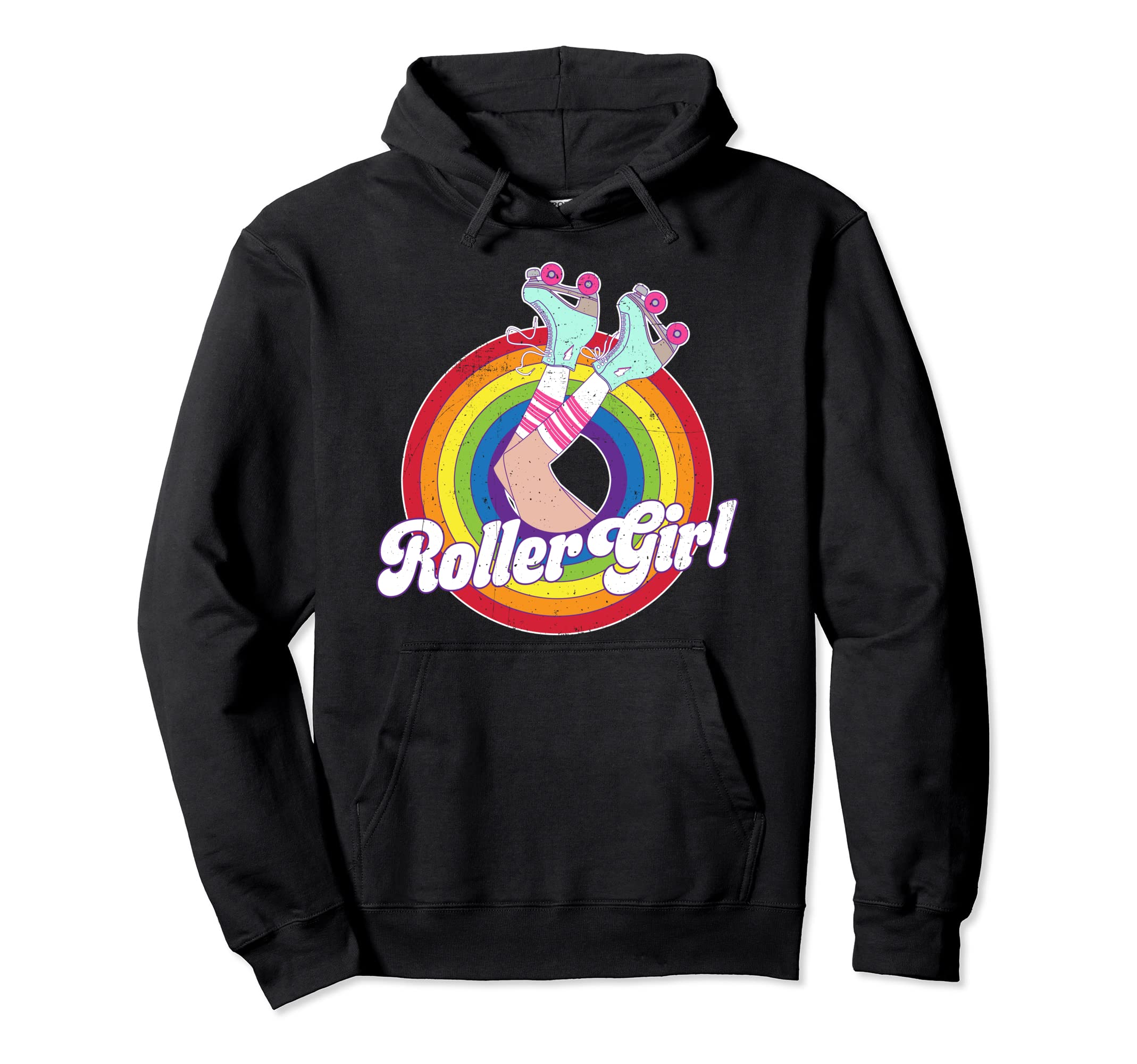 Roller Skater Skating 70S 80S Skates Hoodie - Custom Art Print Men Women - T-Shirt, Sweatshirt, Hoodie
