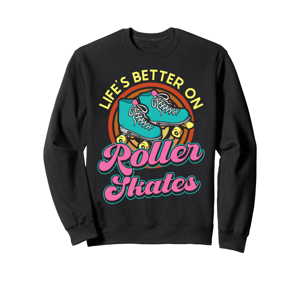 Roller Skating Skate 1970S Lifes Sweatshirt - Aesthetic Graphic for Adults - T-Shirt, Sweatshirt, Hoodie