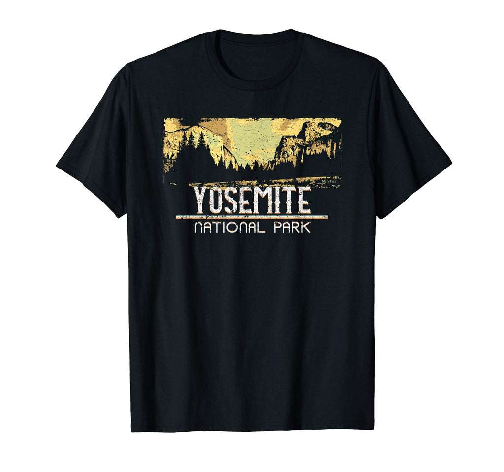 Postcard National Park Yosemite T-Shirt - Custom Art Print Men Women - T-Shirt, Sweatshirt, Hoodie
