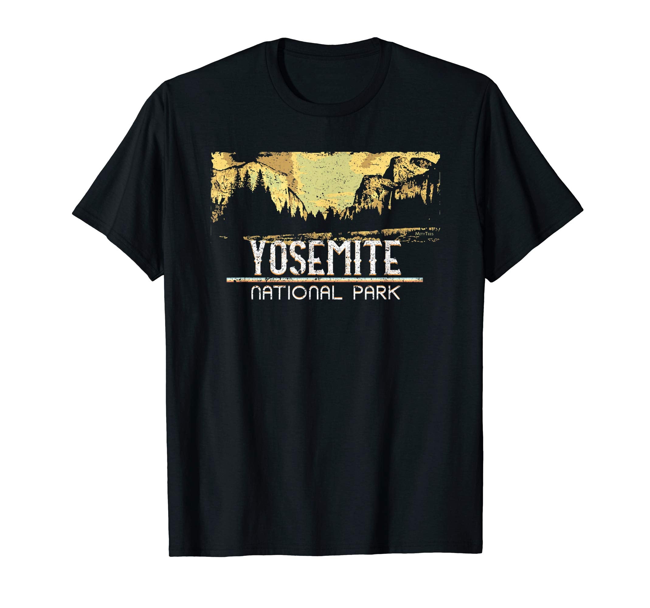 Postcard National Park Yosemite T-Shirt - Custom Art Print for Adults - T-Shirt, Sweatshirt, Hoodie
