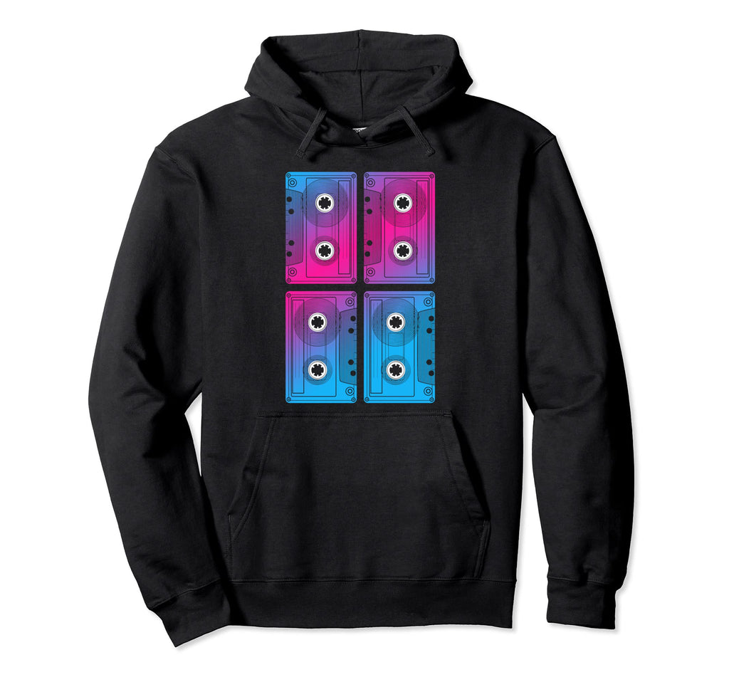 80S Vaporwave Cassette Tape Eighties Hoodie - Custom Art Print Men Women - T-Shirt, Sweatshirt, Hoodie