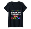 Womens Broken Crayons Still Color T-Shirt - Unique Graphic for Adults - T-Shirt, Sweatshirt, Hoodie