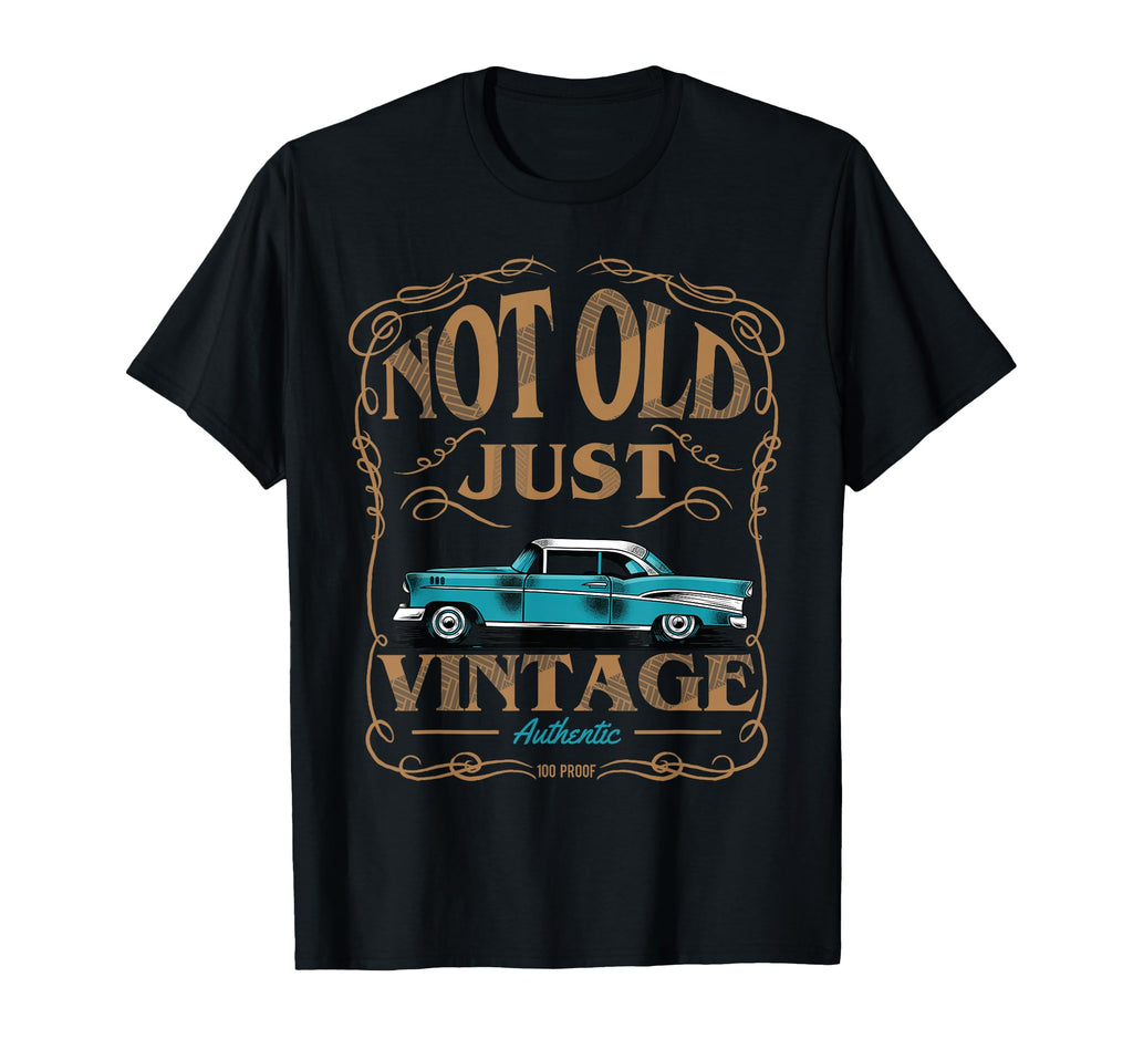 Not Old Just American Car Birthday T-Shirt - Casual Everyday Wear Men Women - T-Shirt, Sweatshirt, Hoodie