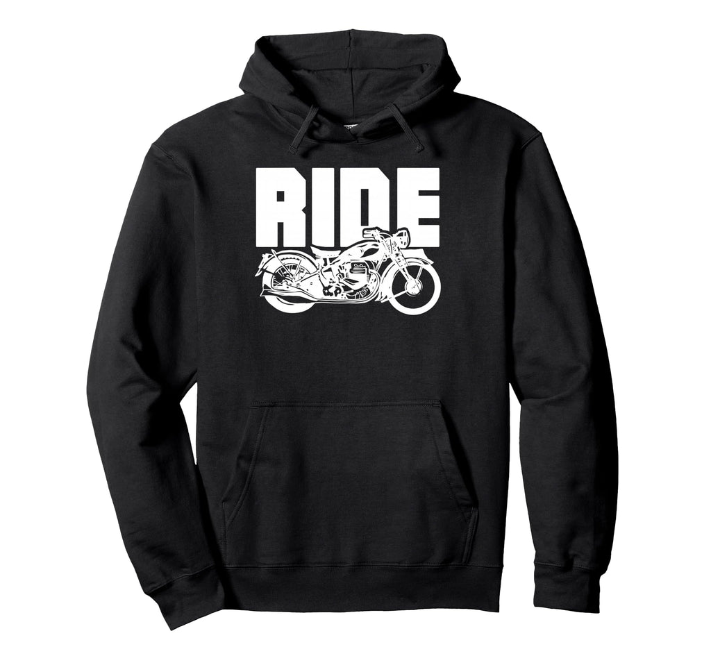 Ride Fast Motorcycle Biker Hoodie - Minimalist Print Unisex - T-Shirt, Sweatshirt, Hoodie