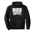 Ride Fast Motorcycle Biker Hoodie - Minimalist Print Unisex - T-Shirt, Sweatshirt, Hoodie