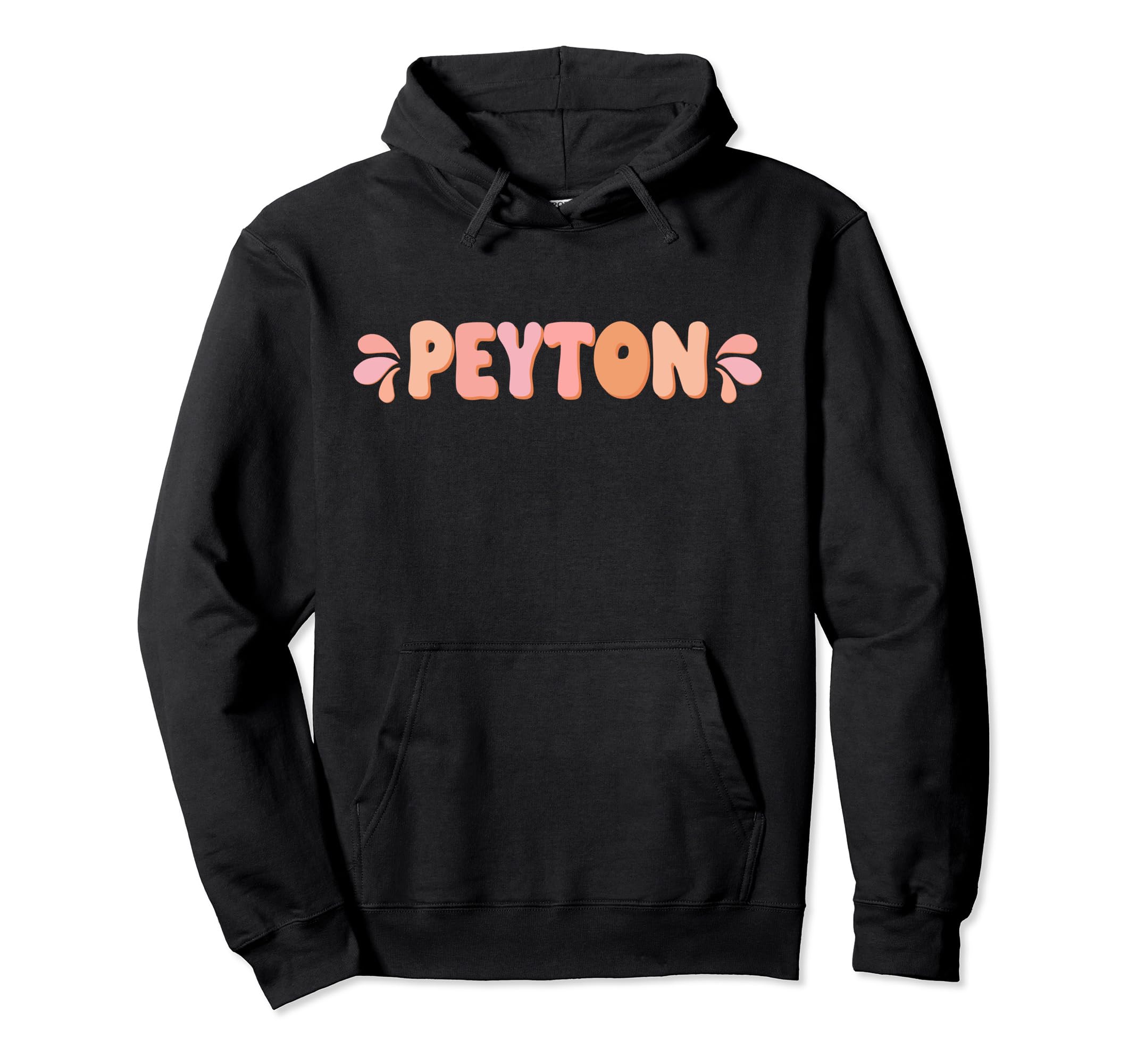 My First Name Is Peyton Eighties Hoodie - Unique Graphic for Adults - T-Shirt, Sweatshirt, Hoodie
