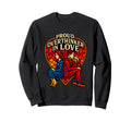 Proud Overthinker Love Stained Heart Sweatshirt - Trendy Graphic Unisex - T-Shirt, Sweatshirt, Hoodie