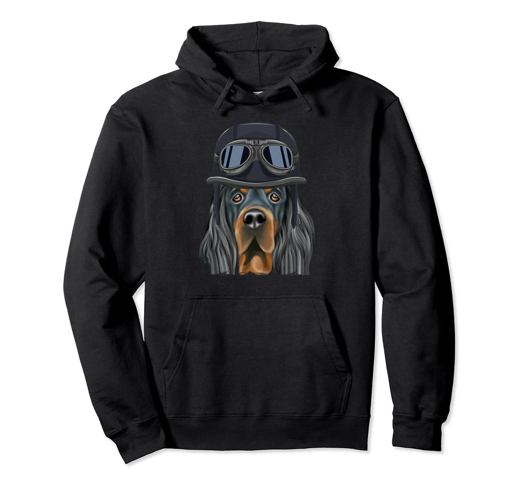 Funny Motorcycle Helmet Gordon Hoodie - Casual Everyday Wear Men Women - T-Shirt, Sweatshirt, Hoodie
