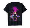 Synthwave Alien Buddha Cyberpunk 80S T-Shirt - Custom Art Print Men Women - T-Shirt, Sweatshirt, Hoodie