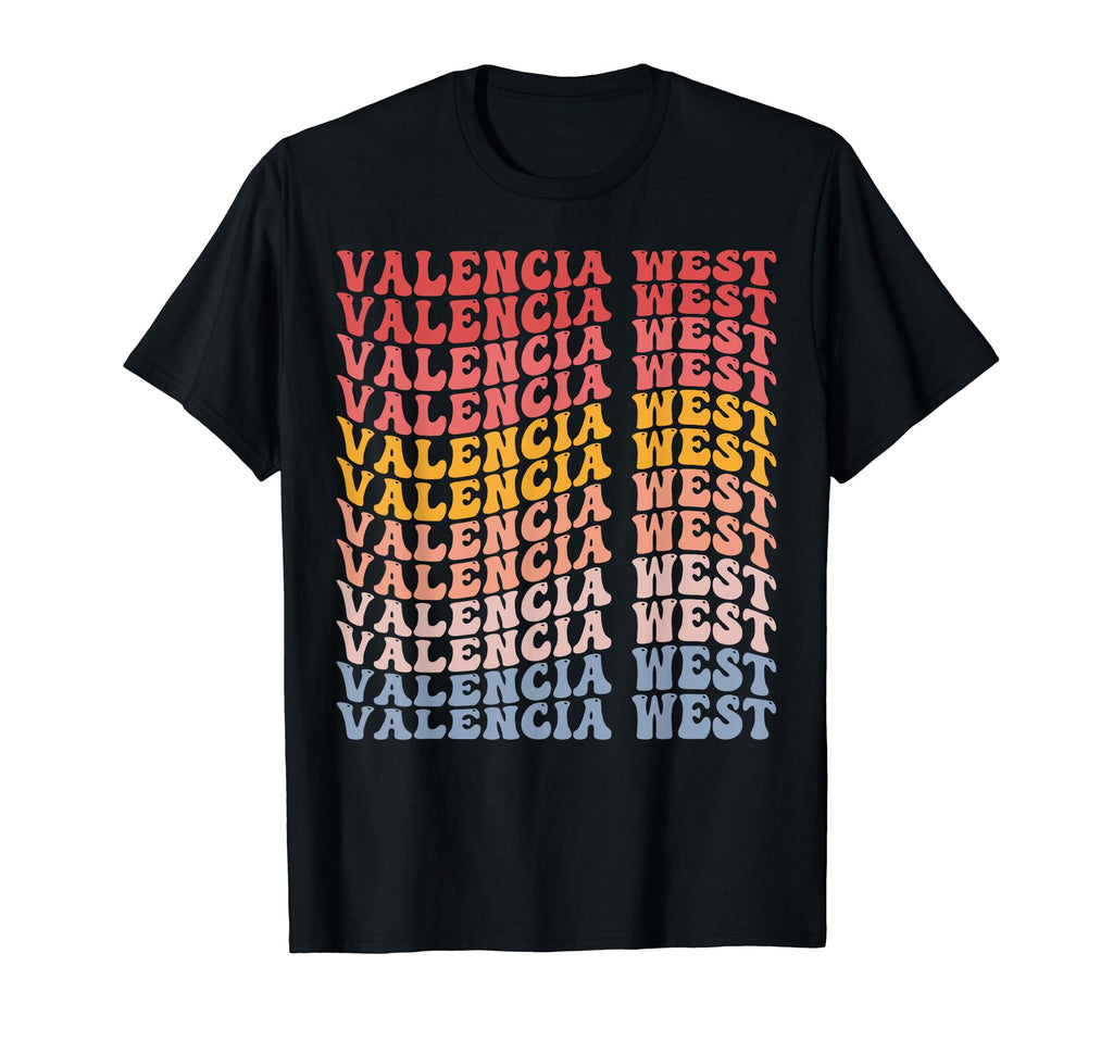 Valencia West City Groovy T-Shirt - Minimalist Print Men Women - T-Shirt, Sweatshirt, Hoodie