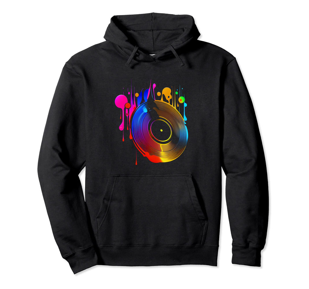 Vinyl Record 80S 90S Hoodie - Novelty Apparel for Adults - T-Shirt, Sweatshirt, Hoodie