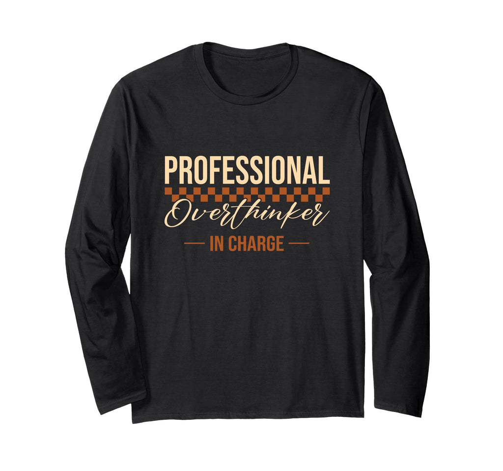 Professional Overthinker Charge T-Shirt - Minimalist Print for Adults - T-Shirt, Sweatshirt, Hoodie