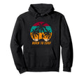 Born To Surf Surfing Surfer Beach Palm Trees Hoodie - Graphic Print Unisex - T-Shirt, Sweatshirt, Hoodie