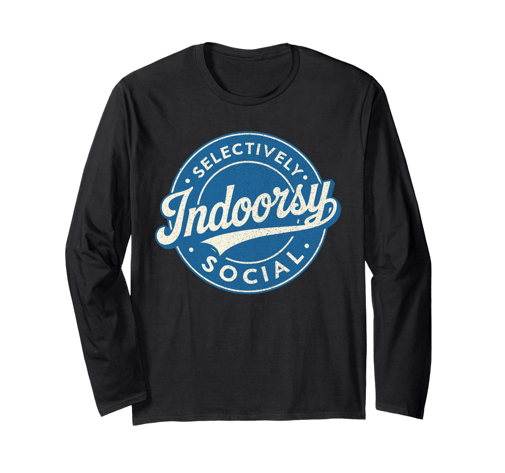 Indoorsy Selectively Social Antisocial T-Shirt - Minimalist Print Unisex - T-Shirt, Sweatshirt, Hoodie