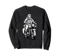 Motorcycle Bike Rider Military Sweatshirt - Unique Graphic for Adults - T-Shirt, Sweatshirt, Hoodie