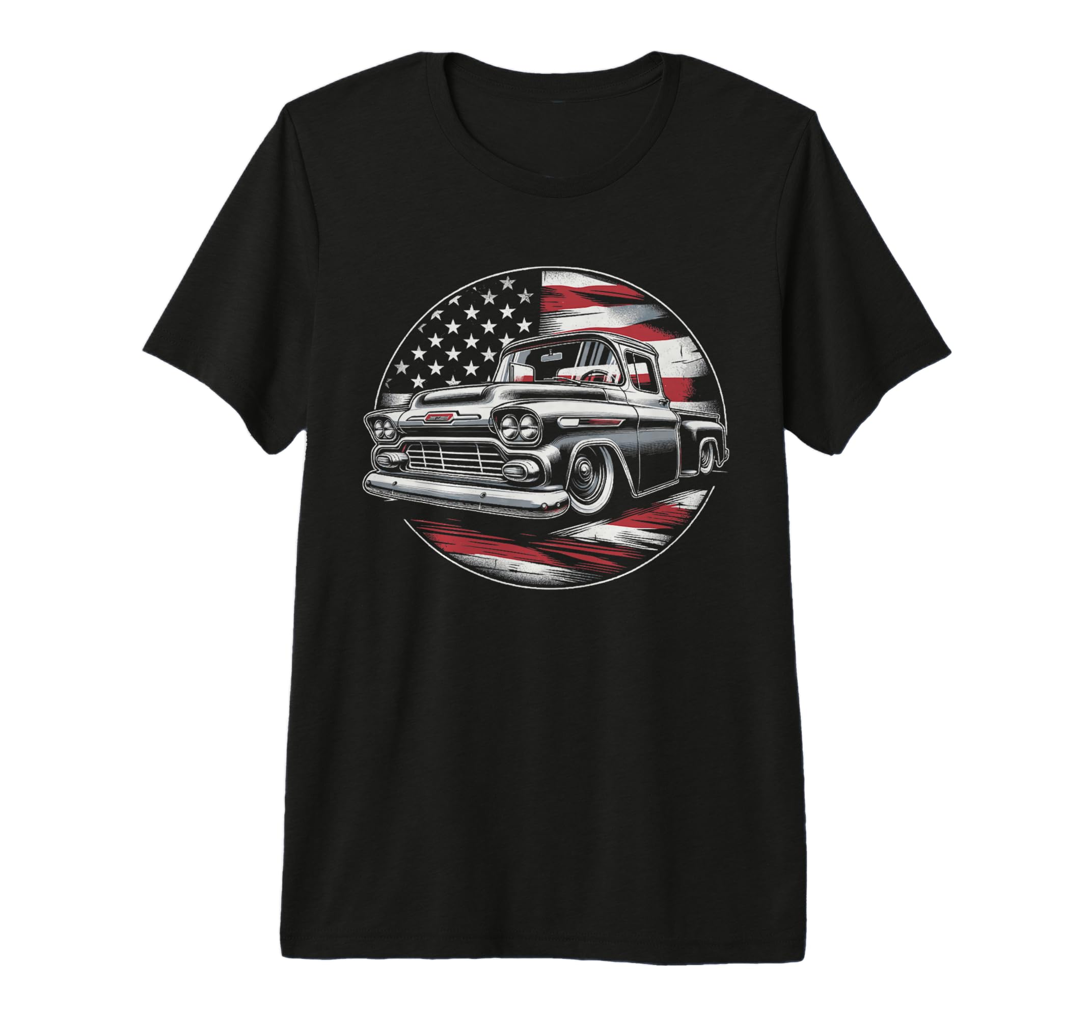 1950S 3100 Truck American Flag Old T-Shirt - Aesthetic Graphic Men Women - T-Shirt, Sweatshirt, Hoodie