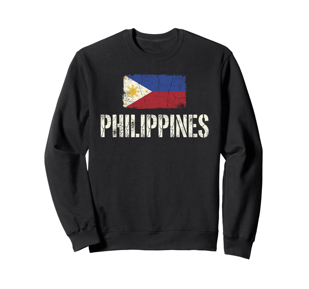 Philippines Flag Filipino Pinoy Pride Sweatshirt - Unique Graphic Unisex - T-Shirt, Sweatshirt, Hoodie