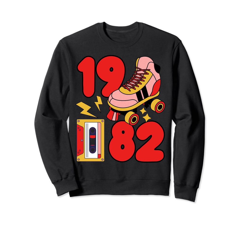 80S Vibes Best 1982 Rap Music Punk Sweatshirt - Trendy Graphic Unisex - T-Shirt, Sweatshirt, Hoodie