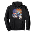 Patriotic Motorcycle American Hoodie - Casual Everyday Wear for Adults - T-Shirt, Sweatshirt, Hoodie