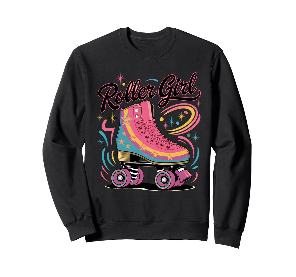 Roller Skating 70S 80S Roller Skates 90S Sweatshirt - Graphic Print Unisex - T-Shirt, Sweatshirt, Hoodie