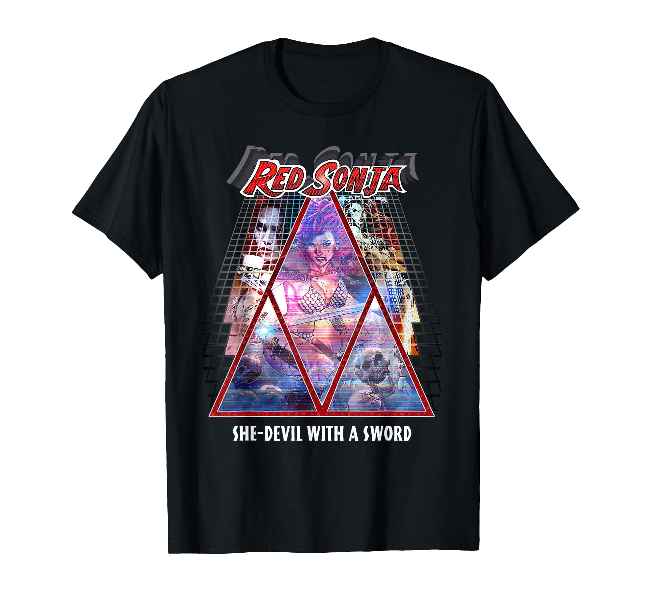Red Sonja Synthwave Redhead Epic T-Shirt - Fun Novelty Design for Adults - T-Shirt, Sweatshirt, Hoodie