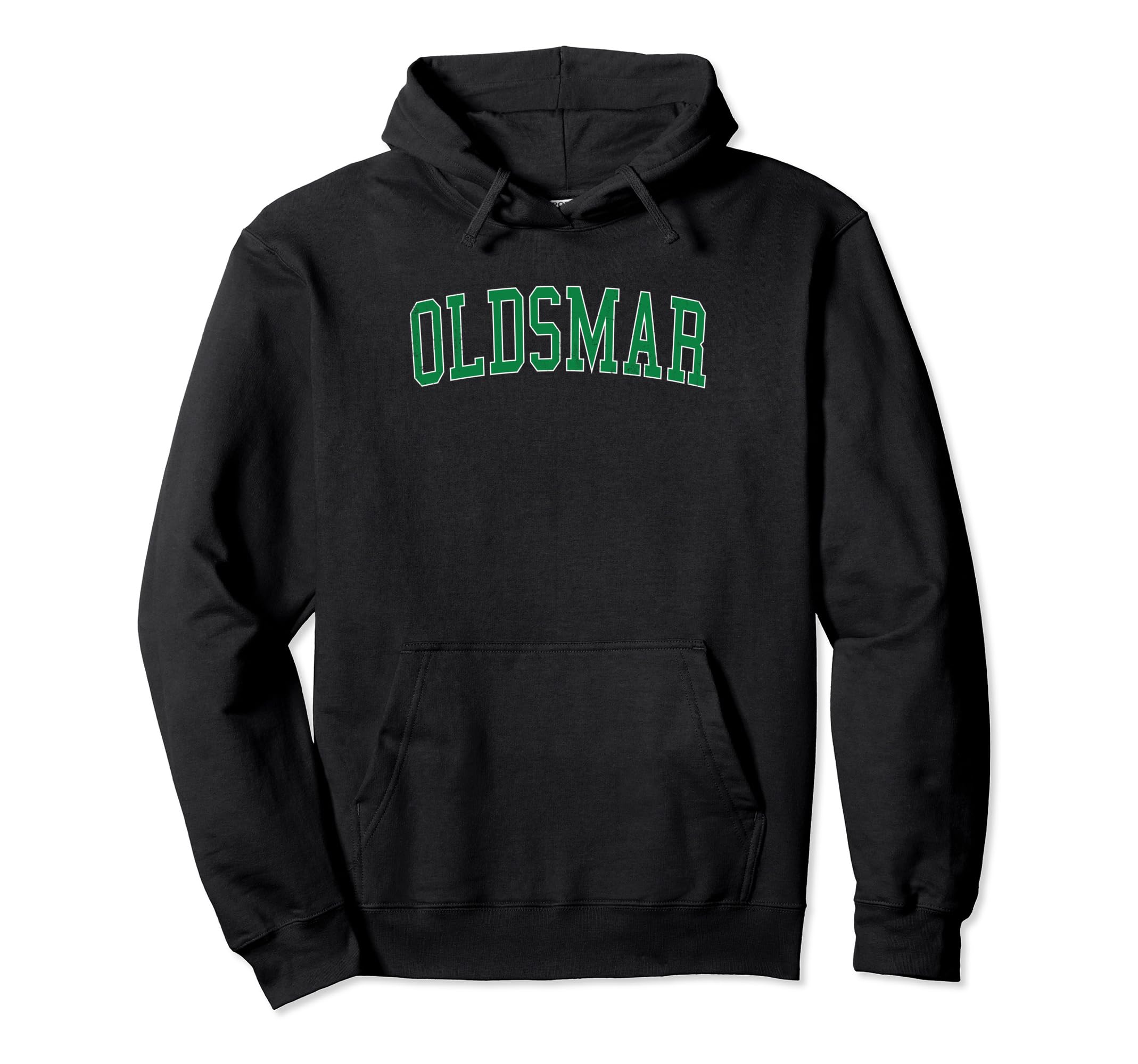 Oldsmar Fl Distressed Green Varsity Hoodie - Streetwear Style Men Women - T-Shirt, Sweatshirt, Hoodie